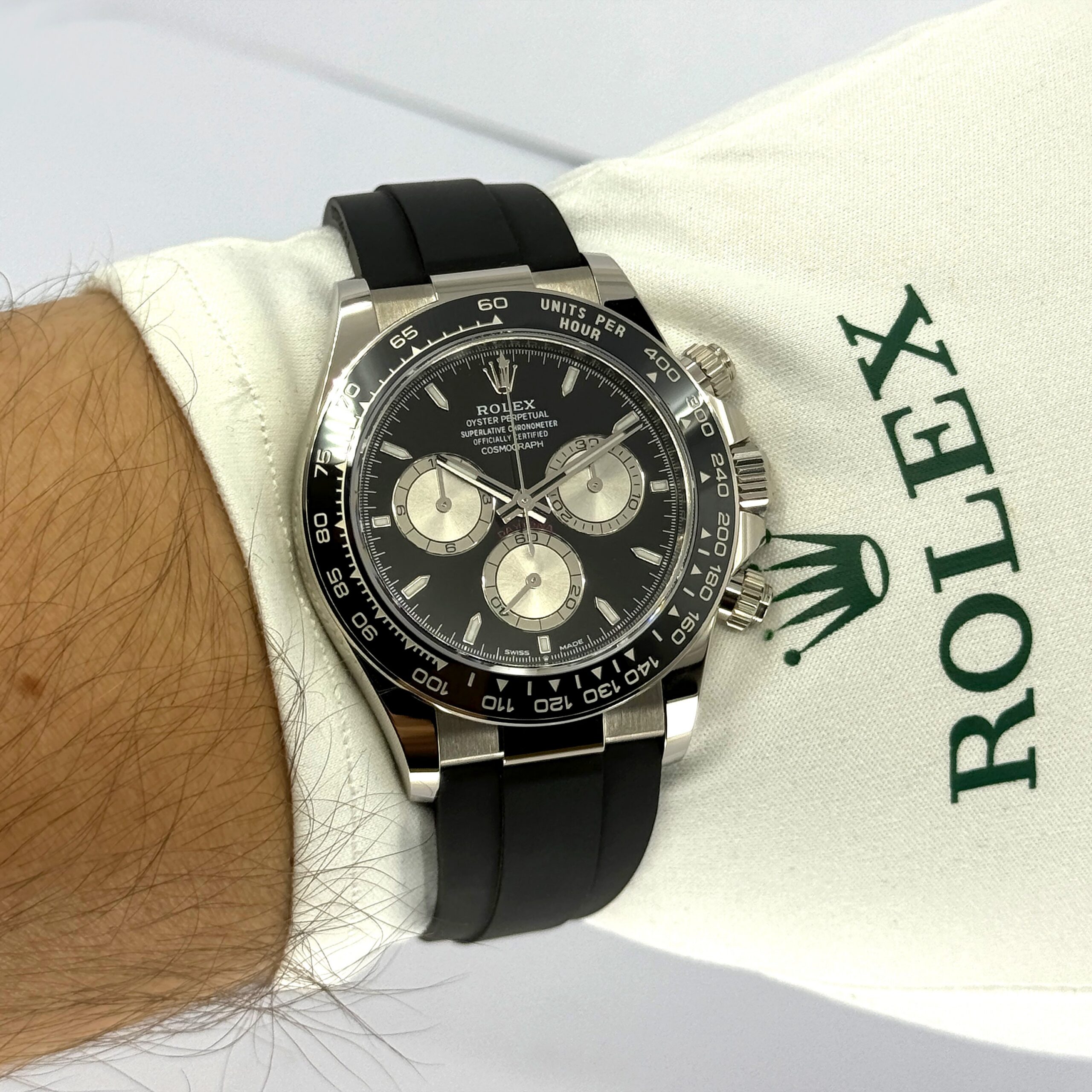 Rolex Cosmograph Daytona 40mm, 18k White Gold, Ref# 126519ln-0002 - Image 15