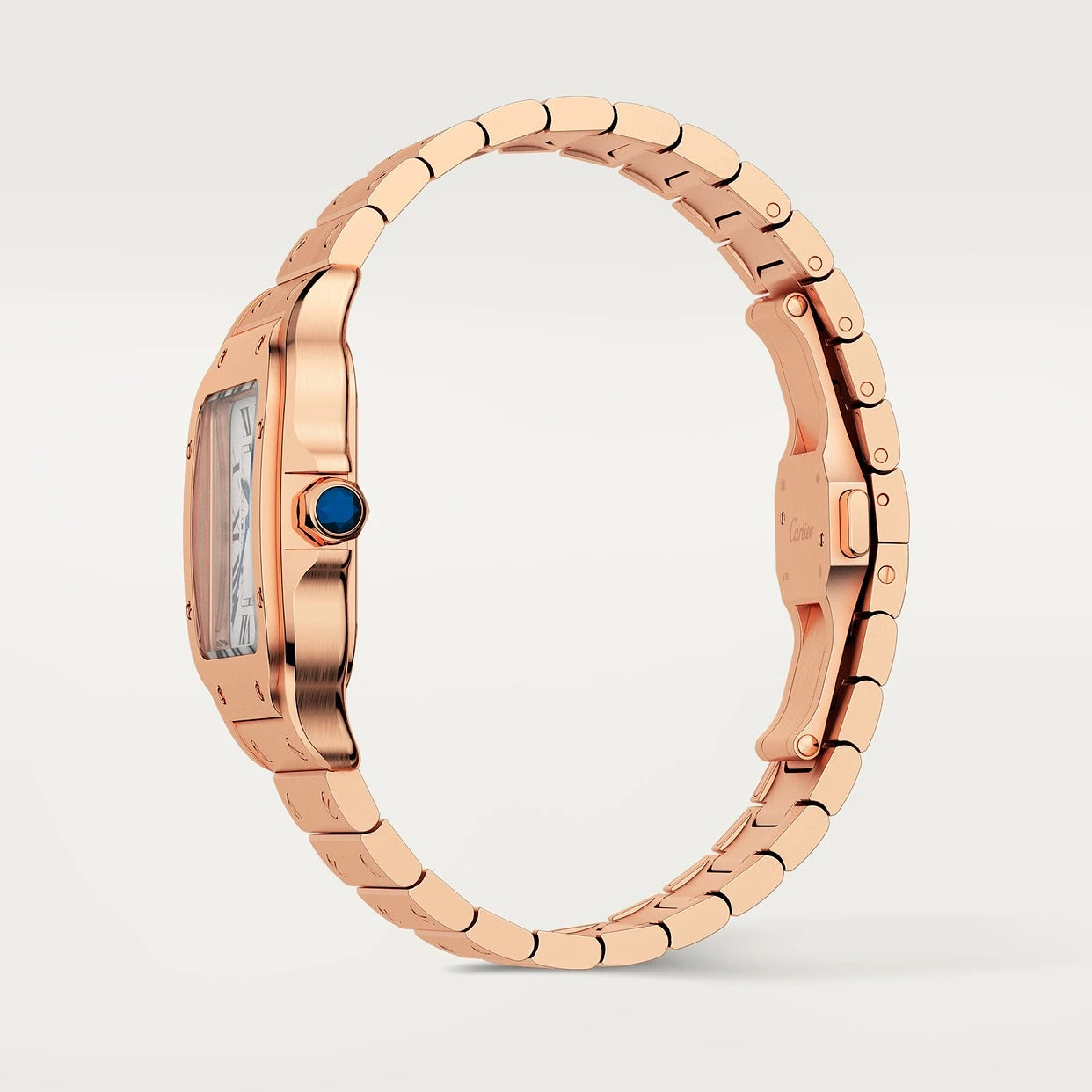 Unworn Cartier Santos de Cartier, 18k Rose Gold, 35.1mm, Ref# WGSA0031, box and papers - Image 5