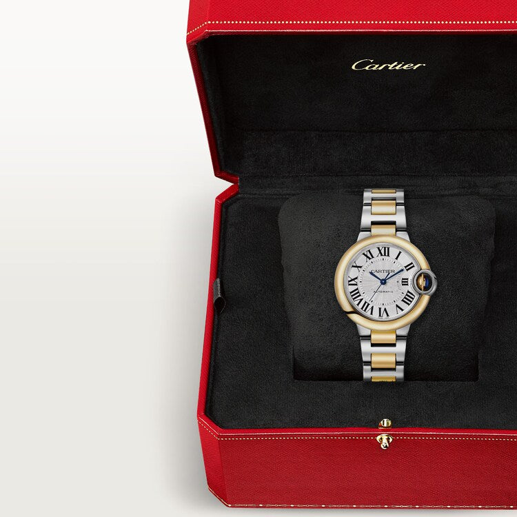Unworn Cartier Ballon Bleu, Stainless Steel and 18k Yellow Gold, 36mm, Ladies, Ref# W2BB0038, box and papers - Image 7