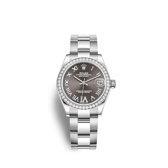 Rolex Datejust 31, Oystersteel, 18kt White Gold and diamonds, Ref# 278384RBR-0031 - Image 3