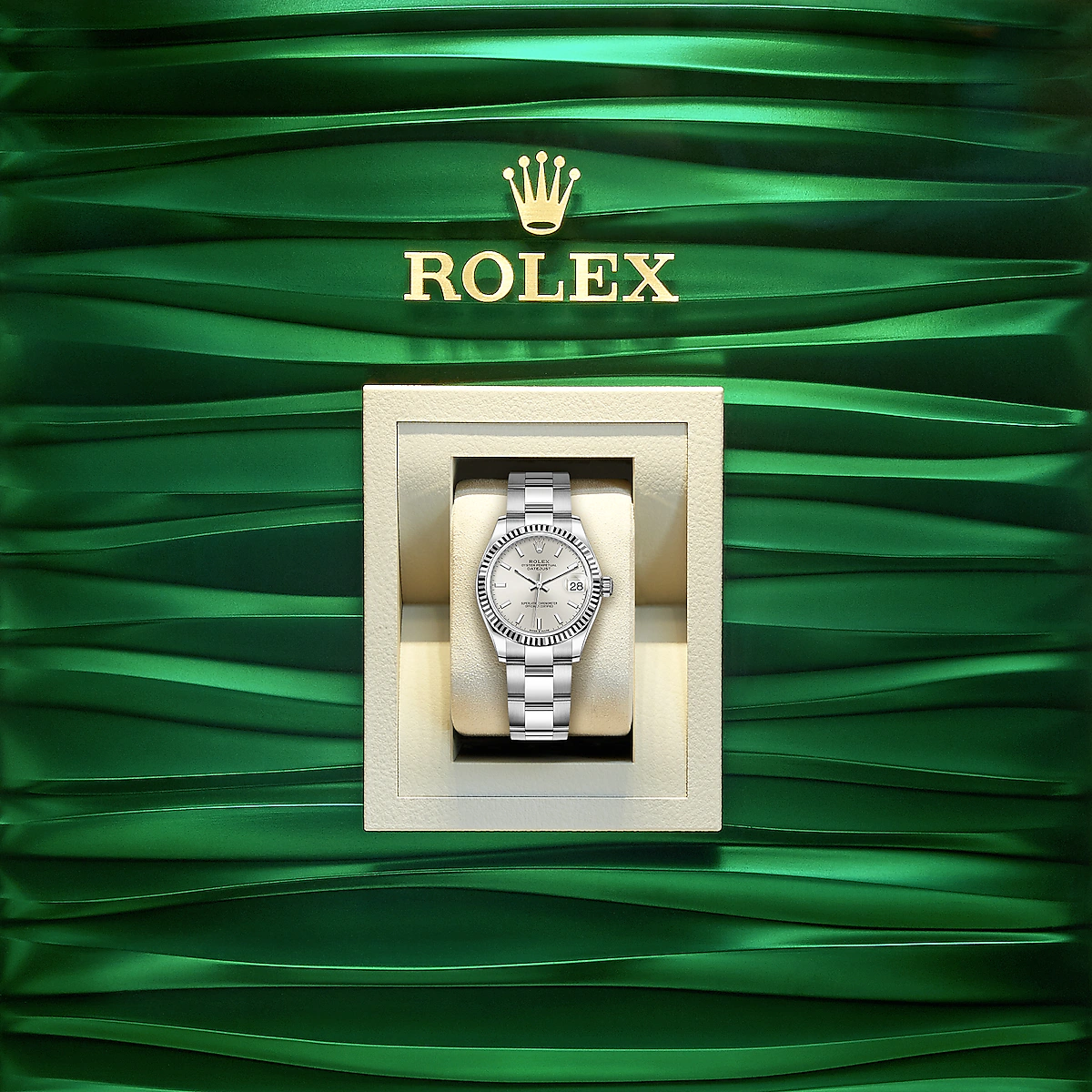 Rolex Datejust 31, Oystersteel and 18k White Gold, Ref# 278274-0011 - Image 5